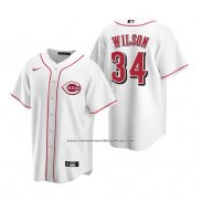 Camiseta Beisbol Hombre Cincinnati Reds Justin Wilson Replica Primera Blanco