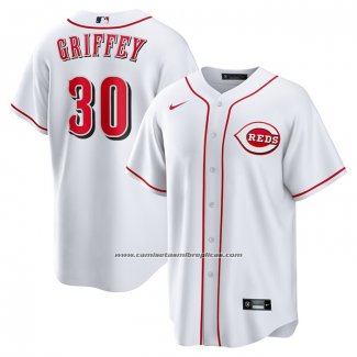 Camiseta Beisbol Hombre Cincinnati Reds Ken Griffey Jr Retired Primera Replica Blanco