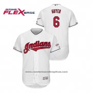 Camiseta Beisbol Hombre Cleveland Indians Brandon Guyer 150th Aniversario Patch 2019 All Star Flex Base Blanco