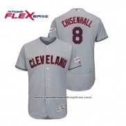 Camiseta Beisbol Hombre Cleveland Indians Lonnie Chisenhall 2019 All Star Patch Flex Base Gris