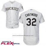 Camiseta Beisbol Hombre Colorado Tyler Chatwood 32 Blanco Flex Base