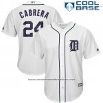 Camiseta Beisbol Hombre Detroit Tigers 2017 Estrellas y Rayas Miguel Cabrera Blanco Cool Base Camiseta Beisbol Hombre Detroit Tigers 2017 Estrellas y Rayas Miguel Cabrera Blanco Cool Base
