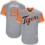 Camiseta Beisbol Hombre Detroit Tigers 2017 Little League World Series Anibal Sanchez Gris Camiseta Beisbol Hombre Detroit Tigers 2017 Little League World Series Anibal Sanchez Gris