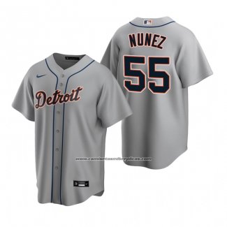 Camiseta Beisbol Hombre Detroit Tigers Renato Nunez Replica Road Gris