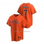 Camiseta Beisbol Hombre Houston Astros Craig Biggio Replica Alterno Naranja
