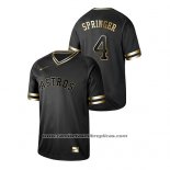 Camiseta Beisbol Hombre Houston Astros George Springer 2019 Golden Edition Negro