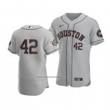 Camiseta Beisbol Hombre Houston Astros Jackie Robinson Day Autentico Gris