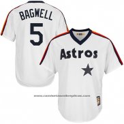 Camiseta Beisbol Hombre Houston Astros Jeff Bagwell Blanco Primera Cooperstown