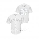 Camiseta Beisbol Hombre Houston Astros Jose Altuve 2019 Players Weekend Tuve Replica Blanco