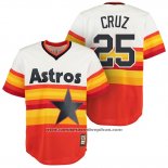 Camiseta Beisbol Hombre Houston Astros Jose Cruz Jr Naranja Cooperstown