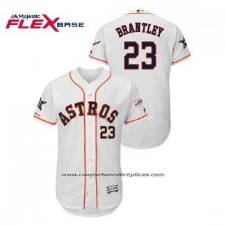 Camiseta Beisbol Hombre Houston Astros Michael Brantley 2019 All Star Flex Base Blanco