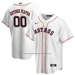 Camiseta Beisbol Hombre Houston Astros Primera Pick-A-Player Retired Roster Replica Blanco