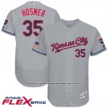 Camiseta Beisbol Hombre Kansas City Royals 2017 Estrellas y Rayas Eric Hosmer Gris Flex Base