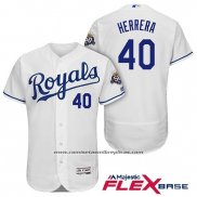 Camiseta Beisbol Hombre Kansas City Royals Kelvin Herrera Blanco Flex Base