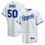 Camiseta Beisbol Hombre Kansas City Royals Kris Bubic Primera Replica Blanco
