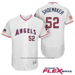 Camiseta Beisbol Hombre Los Angeles Angels 2017 Estrellas y Rayas Matt Shoemaker Blanco Flex Base