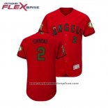 Camiseta Beisbol Hombre Los Angeles Angels Andrelton Simmons 2018 Dia de los Caidos Flex Base Scarlet