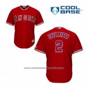 Camiseta Beisbol Hombre Los Angeles Angels Erick Aybar 2 Rojo Alterno Cool Base