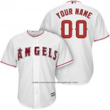 Camiseta Beisbol Hombre Los Angeles Angels Personalizada Blanco