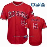 Camiseta Beisbol Hombre Los Angeles Angels Rojo Andre Ethier Cool Base Jugador