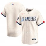 Camiseta Beisbol Hombre Los Angeles Dodgers City Connect Limited Crema