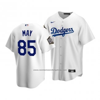 Camiseta Beisbol Hombre Los Angeles Dodgers Dustin May 2020 Replica Primera Blanco