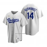 Camiseta Beisbol Hombre Los Angeles Dodgers Enrique Hernandez Cooperstown Collection Primera Blanco