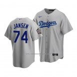 Camiseta Beisbol Hombre Los Angeles Dodgers Kenley Jansen 2020 Replica Alterno Gris