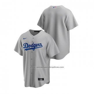 Camiseta Beisbol Hombre Los Angeles Dodgers Replica Alterno Gris