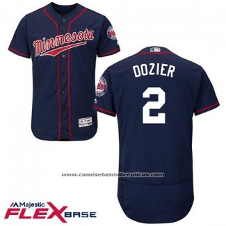 Camiseta Beisbol Hombre Minnesota Twins 2 Brian Dozier Azul Flex Base