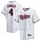 Camiseta Beisbol Hombre Minnesota Twins Carlos Correa Replica Blanco