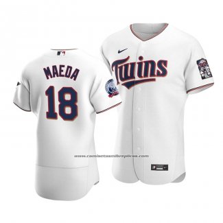 Camiseta Beisbol Hombre Minnesota Twins Kenta Maeda Autentico Primera Blanco