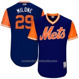 Camiseta Beisbol Hombre New York Mets 2017 Little League World Series Tommy Milone Azul