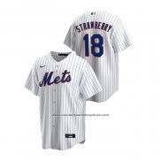 Camiseta Beisbol Hombre New York Mets Darryl Strawberry Replica Primera Blanco