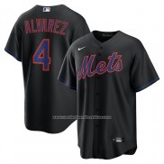 Camiseta Beisbol Hombre New York Mets Francisco Alvarez Alterno Replica Negro