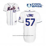 Camiseta Beisbol Hombre New York Mets Kevin Long 57 Blanco Alterno Cool Base