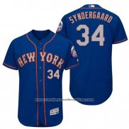 Camiseta Beisbol Hombre New York Mets Noah Syndergaard Gris 2017 Alterno