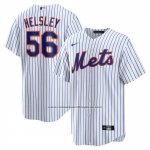 Camiseta Beisbol Hombre New York Mets Ryan Helsley Primera Replica Blanco