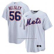 Camiseta Beisbol Hombre New York Mets Ryan Helsley Primera Replica Blanco