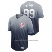 Camiseta Beisbol Hombre New York Yankees Aaron Judge Fade Autentico Azul