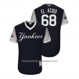 Camiseta Beisbol Hombre New York Yankees Dellin Betances 2018 LLWS Players Weekend El Acido Azul