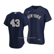 Camiseta Beisbol Hombre New York Yankees Jonathan Loaisiga Autentico Alterno Azul