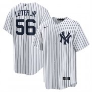 Camiseta Beisbol Hombre New York Yankees Mark Leiter Jr Primera Replica Blanco