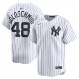 Camiseta Beisbol Hombre New York Yankees Paul Goldschmidt Primera Limited Blanco