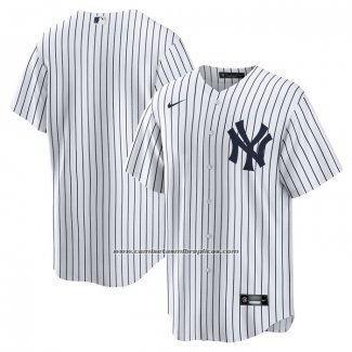 Camiseta Beisbol Hombre New York Yankees Primera Replica Big & Tall Blanco