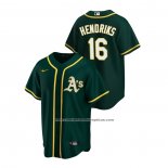 Camiseta Beisbol Hombre Oakland Athletics Liam Hendriks Alterno Replica Verde