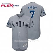 Camiseta Beisbol Hombre Padres Manuel Margot 50th Aniversario Road Flex Base Gris