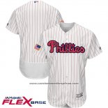 Camiseta Beisbol Hombre Philadelphia Phillies 2017 Estrellas y Rayas Blanco Flex Base