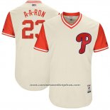 Camiseta Beisbol Hombre Philadelphia Phillies 2017 Little League World Series Aaron Altherr Tan