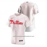 Camiseta Beisbol Hombre Philadelphia Phillies Autentico Blanco